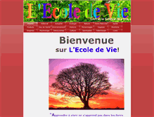 Tablet Screenshot of ecoledevie.fr